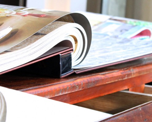 decoração com papel de parede
